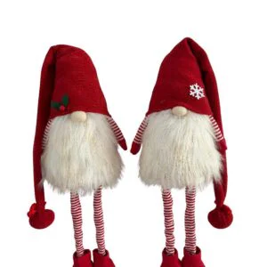 BABBO NATALE GAMBELUNGHE TESSUTO 27X17XH.75CM