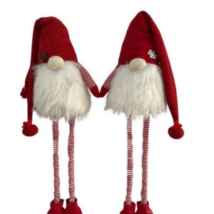 BABBO NATALE GAMBELUNGHE TESSUTO 33X20XH.105CM
