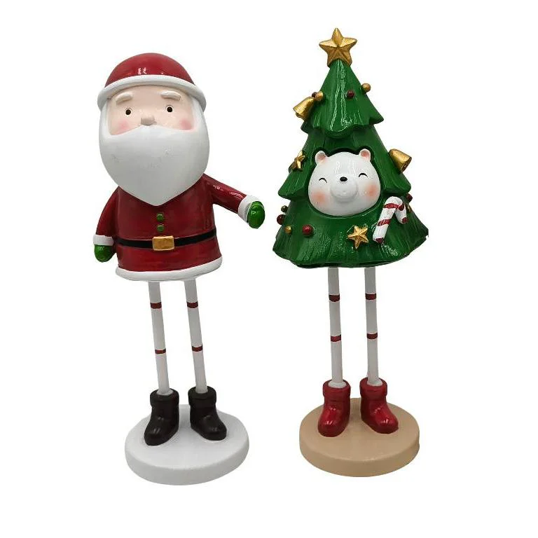 personaggio Natale,resina,22 cm,decorazione natalizia,soprammobile,addobbo casa,personaggio decorativo