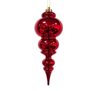 PENDENTE GRANDE LAMINATO ROSSO DEC.2 H28CM