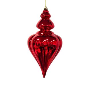 PENDENTE GRANDE LAMINATO ROSSO DEC.3 H25CM