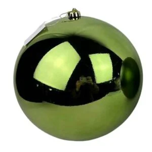PALLA DIAM.15CM VERDE ROSMARINO LUCIDA IN PLASTICA