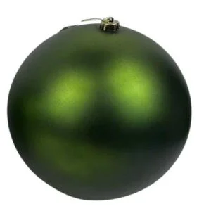 PALLA DIAM.15CM VERDE ROSMARINO SATINATA PLASTICA