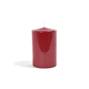 CANDELA PILLAR BORDEAUX LUCIDA D.8XH.10CM