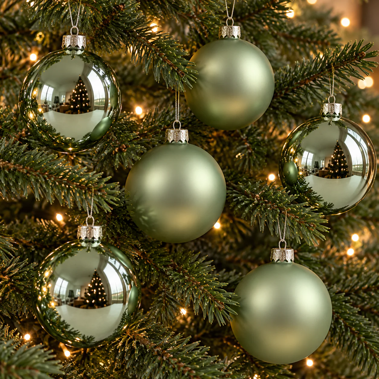 palline Natale,set 50 pezzi,champagne,plastica,misure miste,decorazione albero,addobbi Natale,palline decorative
