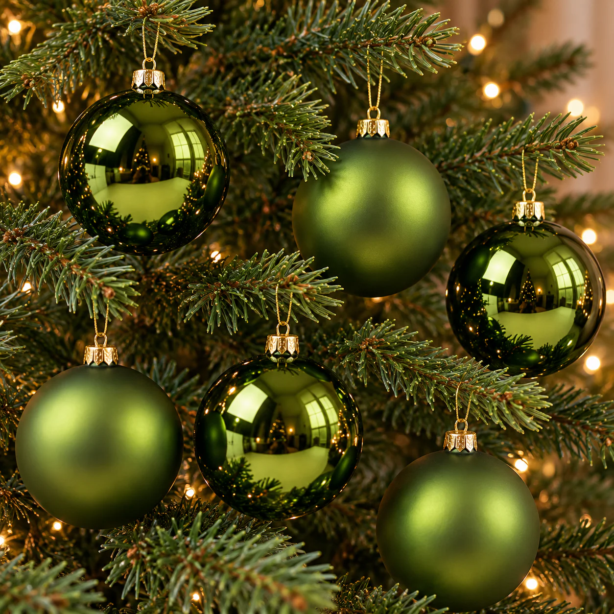 palline Natale,set 12 pezzi,verde rosmarino,8 cm,plastica,palline assortite,decorazione albero,addobbi Natale