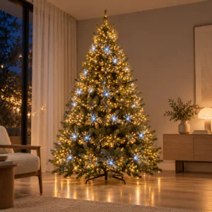 filo microLED,2000 LED,bianco caldo,flash,20 metri,filo verde,luci Natale,illuminazione natalizia