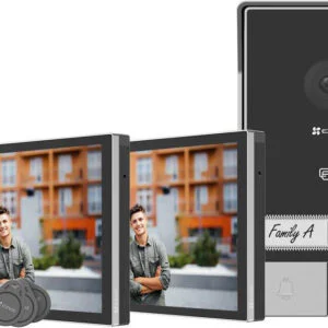 EZVIZ Kit HP7 Sistema per Video-citofono 17,8 cm (7") Nero, Argento