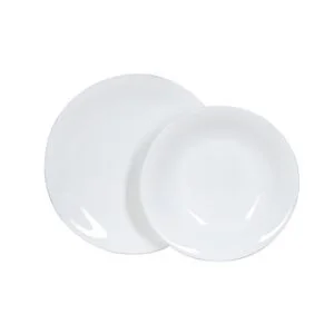 SET TAVOLA 18PZ VETRO OPALE BIANCO