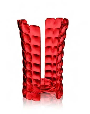 portabicchieri,diva,rosso clear,tavola,organizzazione bicchieri