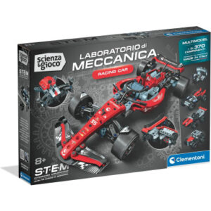 Clementoni Laboratorio di Meccanica - Racing car Kit Costruzioni Meccaniche per Bambini 8+ Anni
