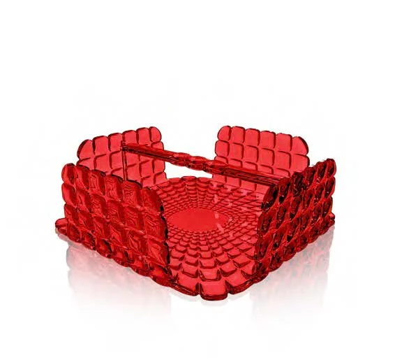 portatovaglioli,diva,rosso clear,tavola,accessori cucina