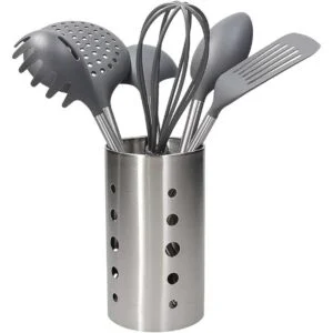 tognana set 6 utensili c/bar.acc./nyl  forged chromia blac