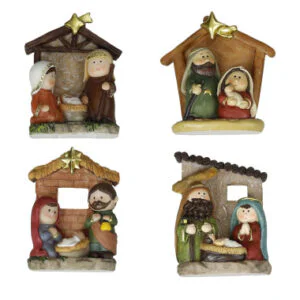NATIVITA' SOGGETTI ASSORTITI RESINA 10X4X12CM