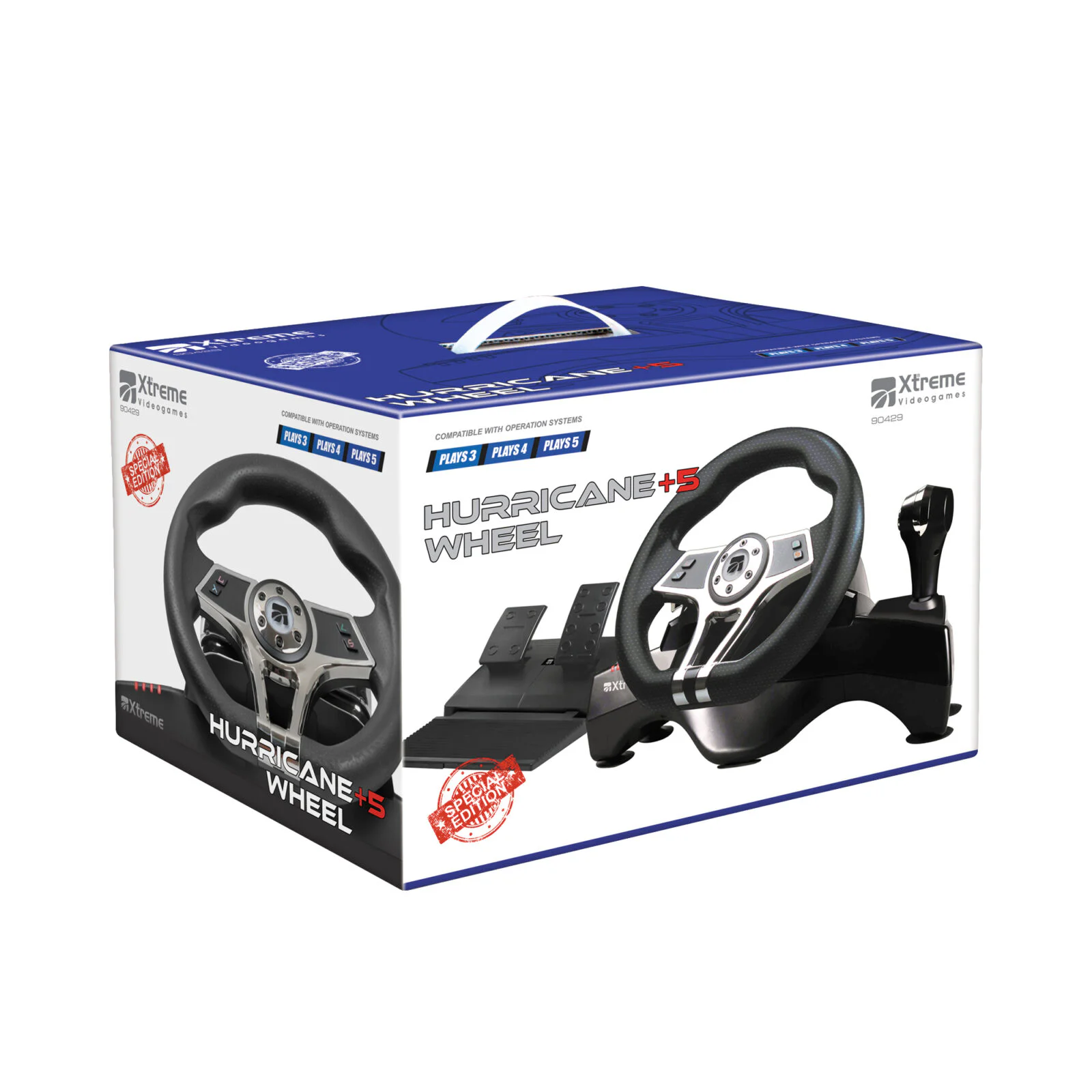 xtreme hurricane sterzo + pedali analogico/digitale playstation 5