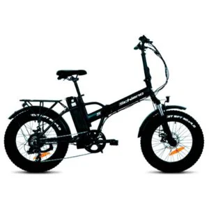 bici con pedalata assistita fat bike 20" pieghevole nera f.lli schiano srl