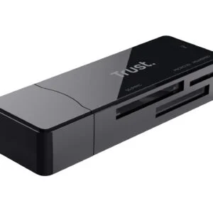 Trust NANGA Lettore di Schede USB 3.2 Gen 1 (3.1 Gen 1) Type-A Nero