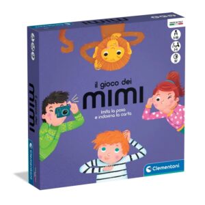 Clementoni Il Gioco Dei Mimi - Gioco da Tavolo per Bambini 5+ Anni, Sfida di Mimica con 90 Carte Illustrate, Stimola Creatività e Socializzazione, Made in Italy, Lingua Italiana, 16908