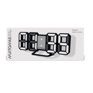 sveglia digitale muitomas neonclockwh con luci led